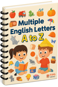 Multiple English Letter a to z